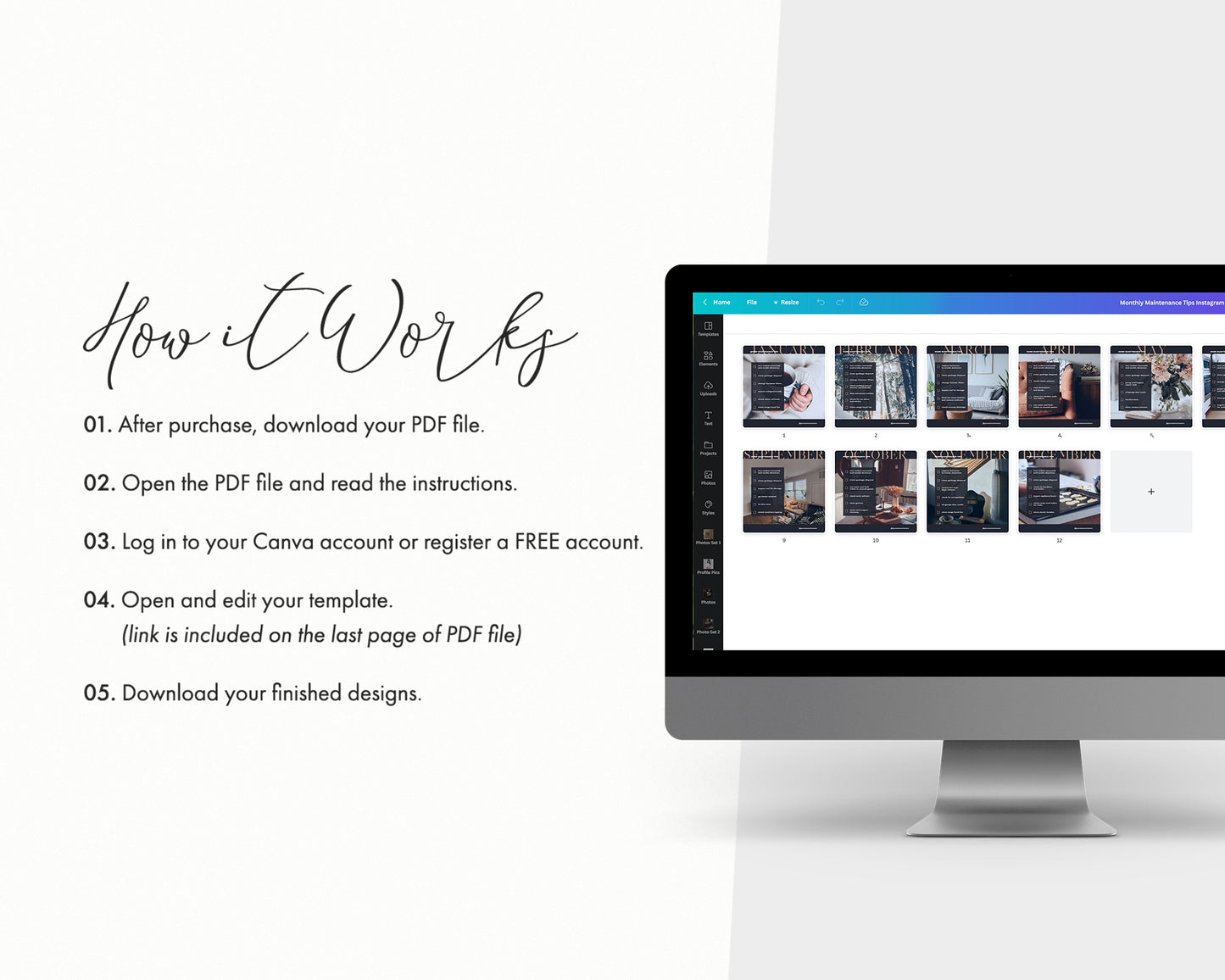 Real Estate Monthly Maintenance Instagram Posts and Stories