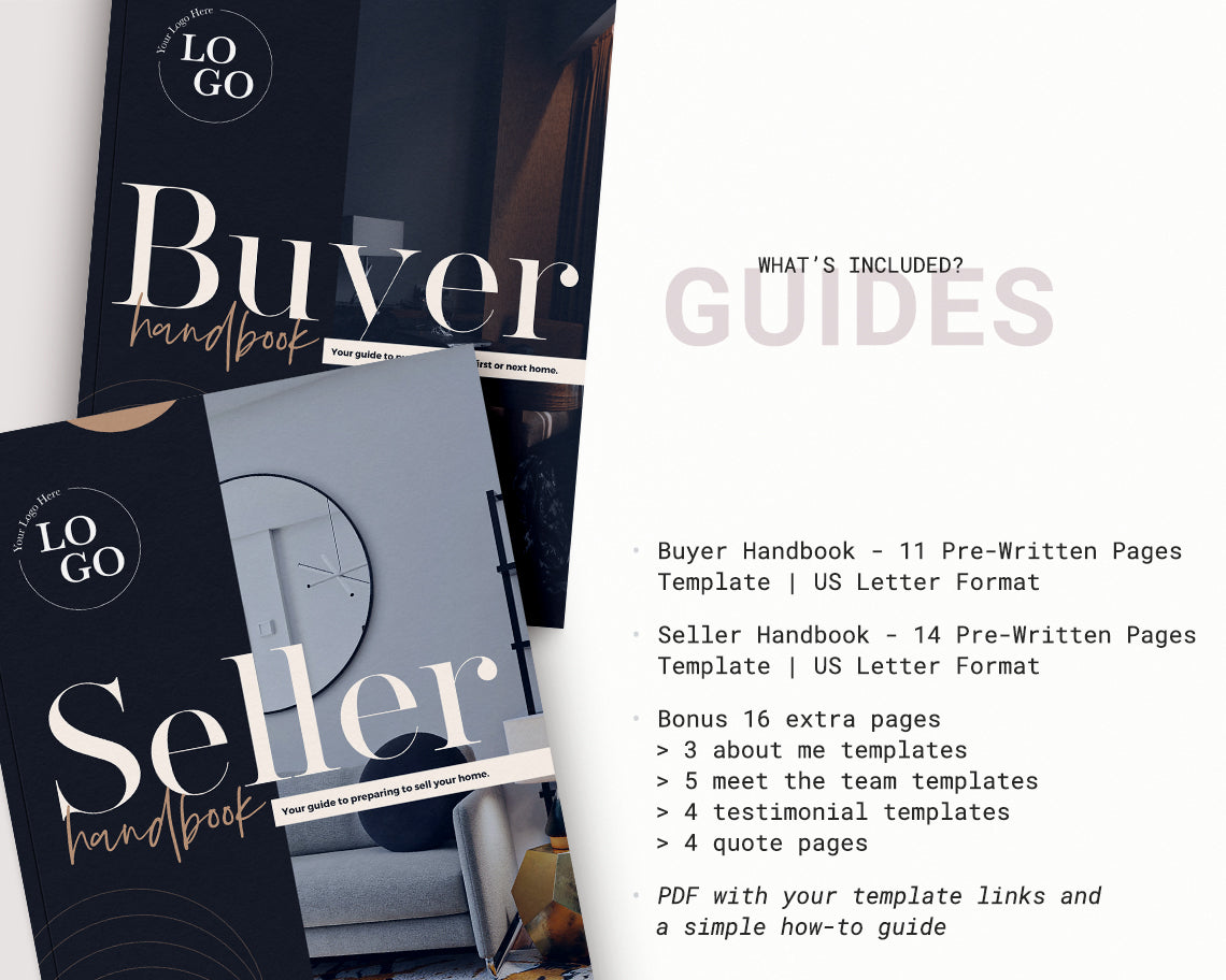 Buyer & Seller Handbook Bundle β Editable Real Estate Guides