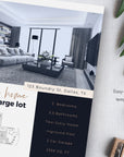 Double-Sided Property Feature Sheet