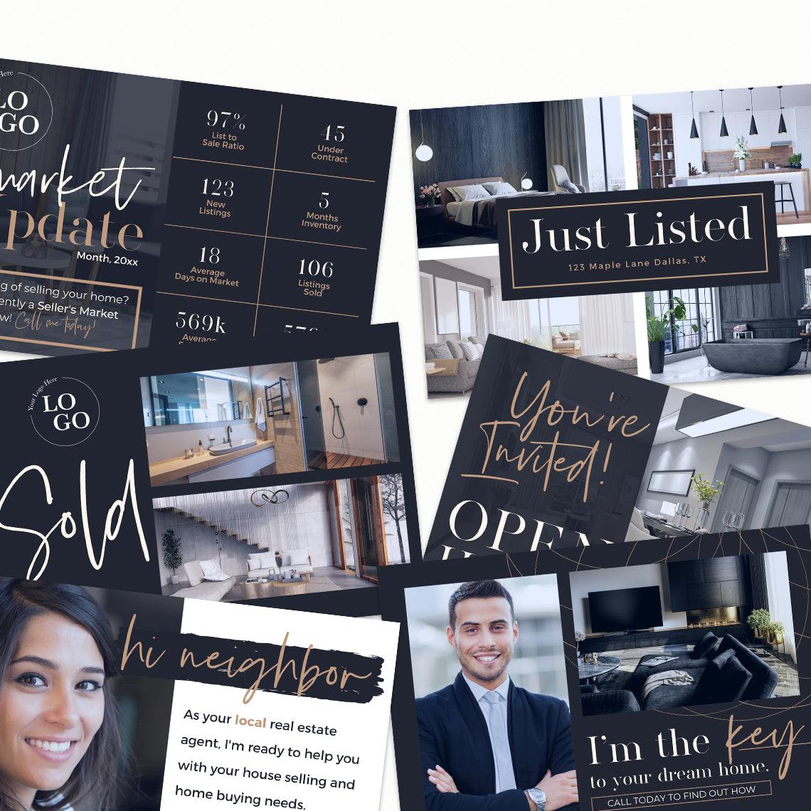 50 Real Estate Marketing Postcards