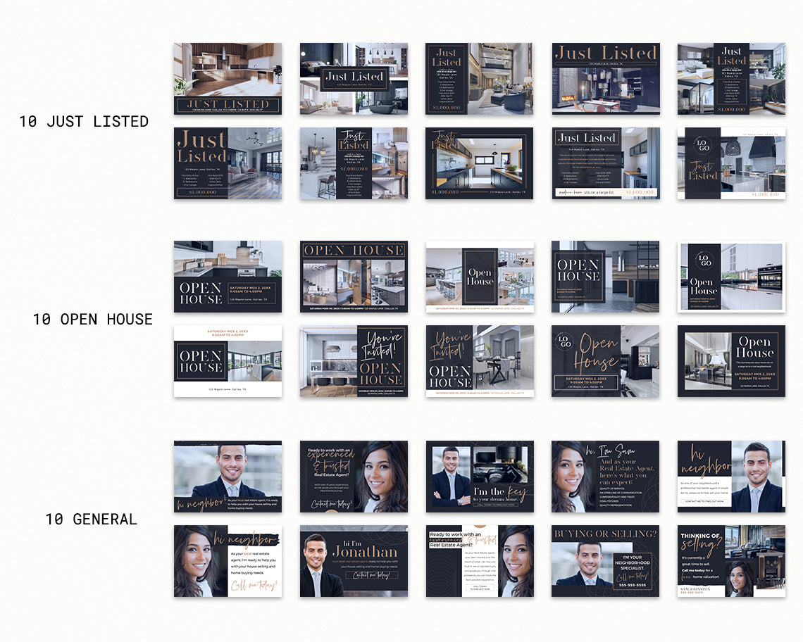 50 Real Estate Marketing Postcards