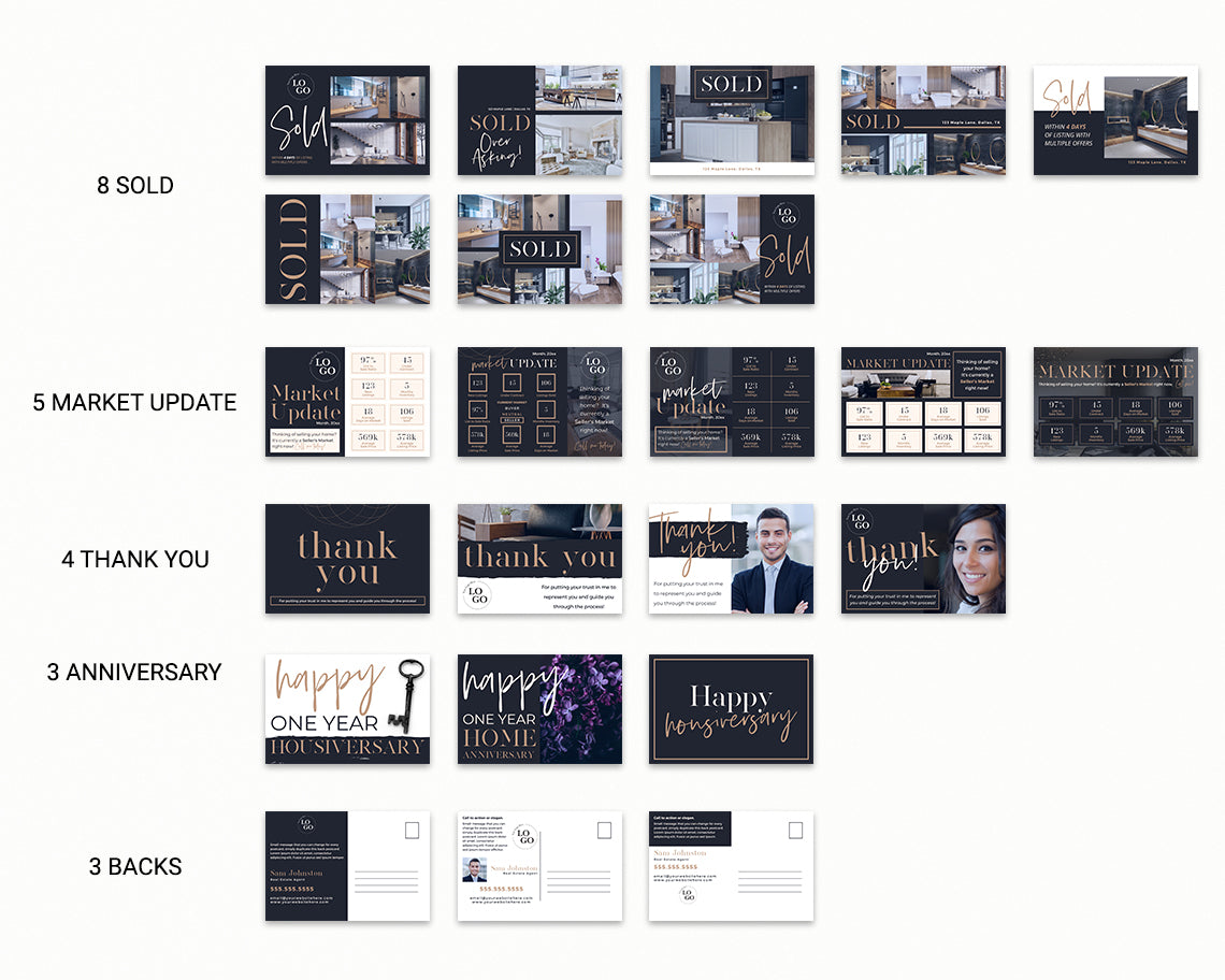 50 Real Estate Marketing Postcards