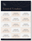 Trusted Vendors Flyer
