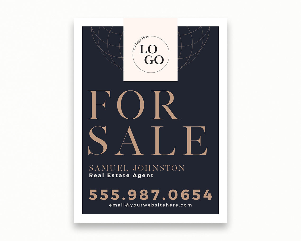 18x24in Vertical Real Estate Yard Lawn Sign