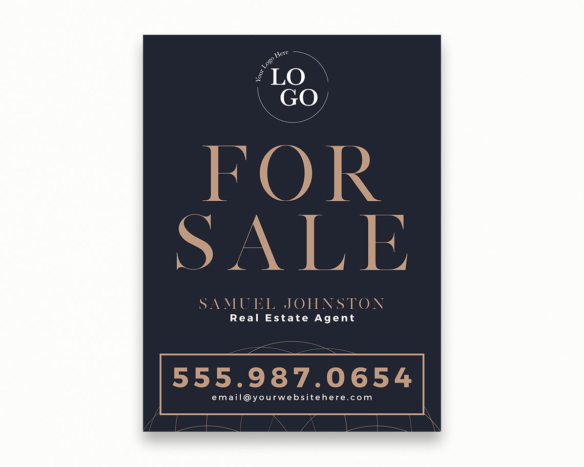 18x24in Vertical Real Estate Yard Lawn Sign