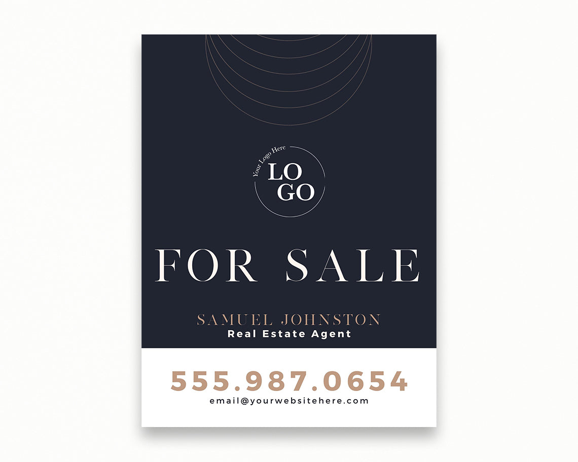 18x24in Vertical Real Estate Yard Lawn Sign