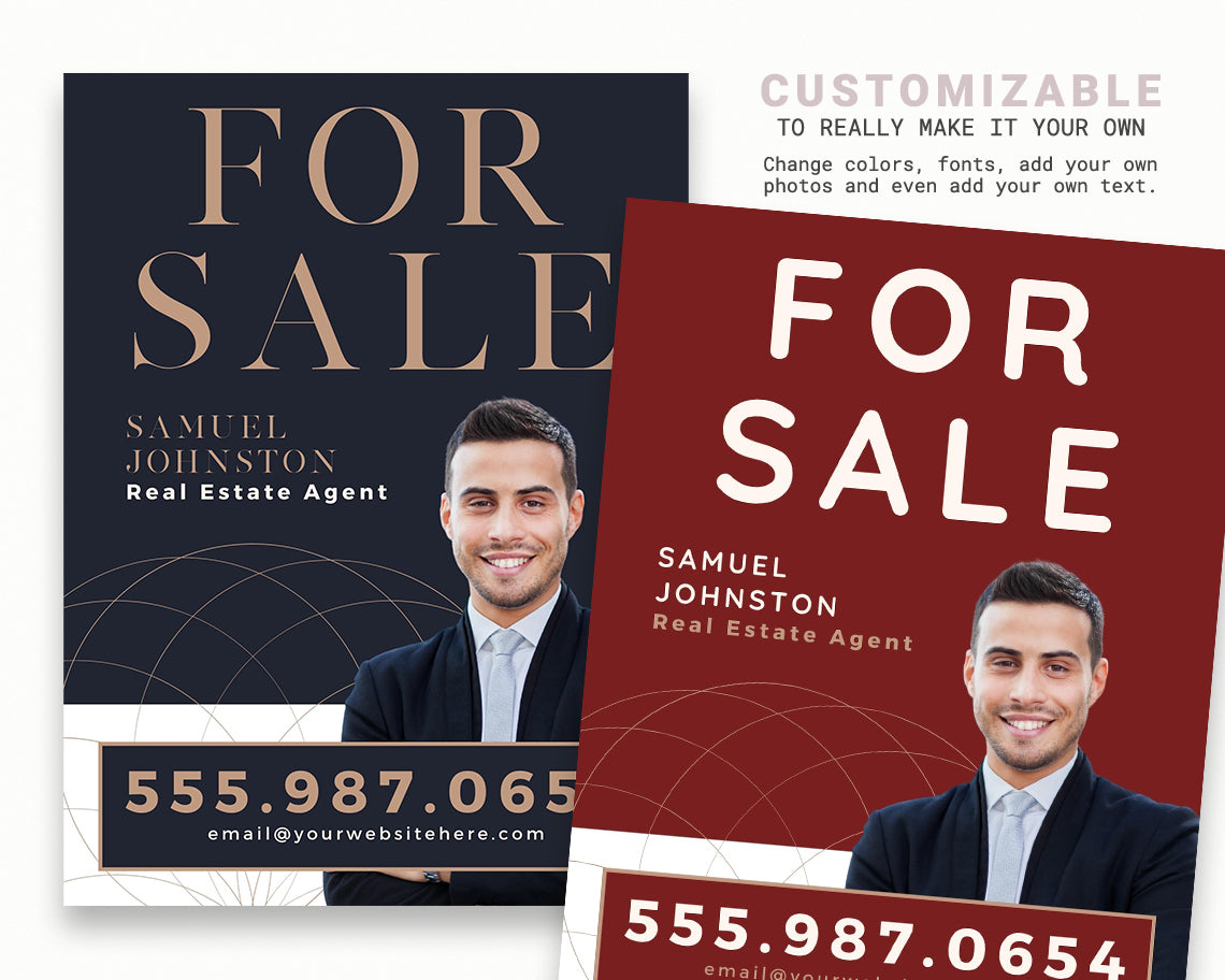 18x24in Vertical Real Estate Yard Lawn Sign
