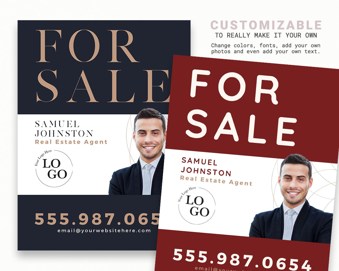 18x24in Vertical Real Estate Yard Lawn Sign