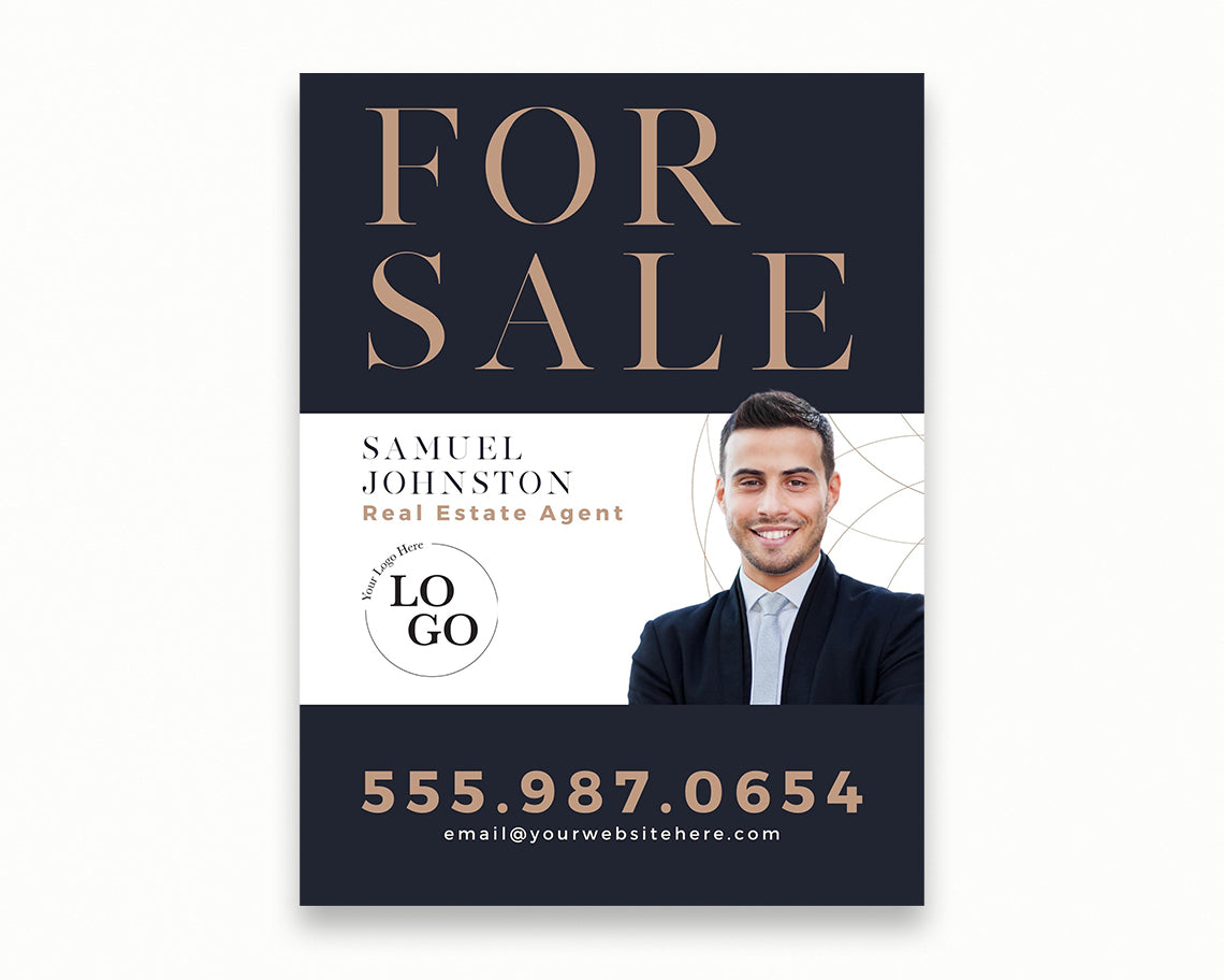 18x24in Vertical Real Estate Yard Lawn Sign