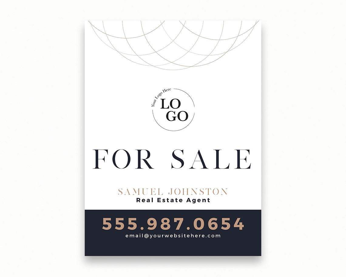 18x24in Vertical Real Estate Yard Lawn Sign
