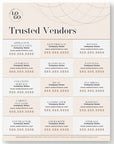 Trusted Vendors Flyer