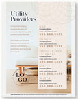 Utility Providers Flyer