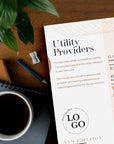 Utility Providers Flyer