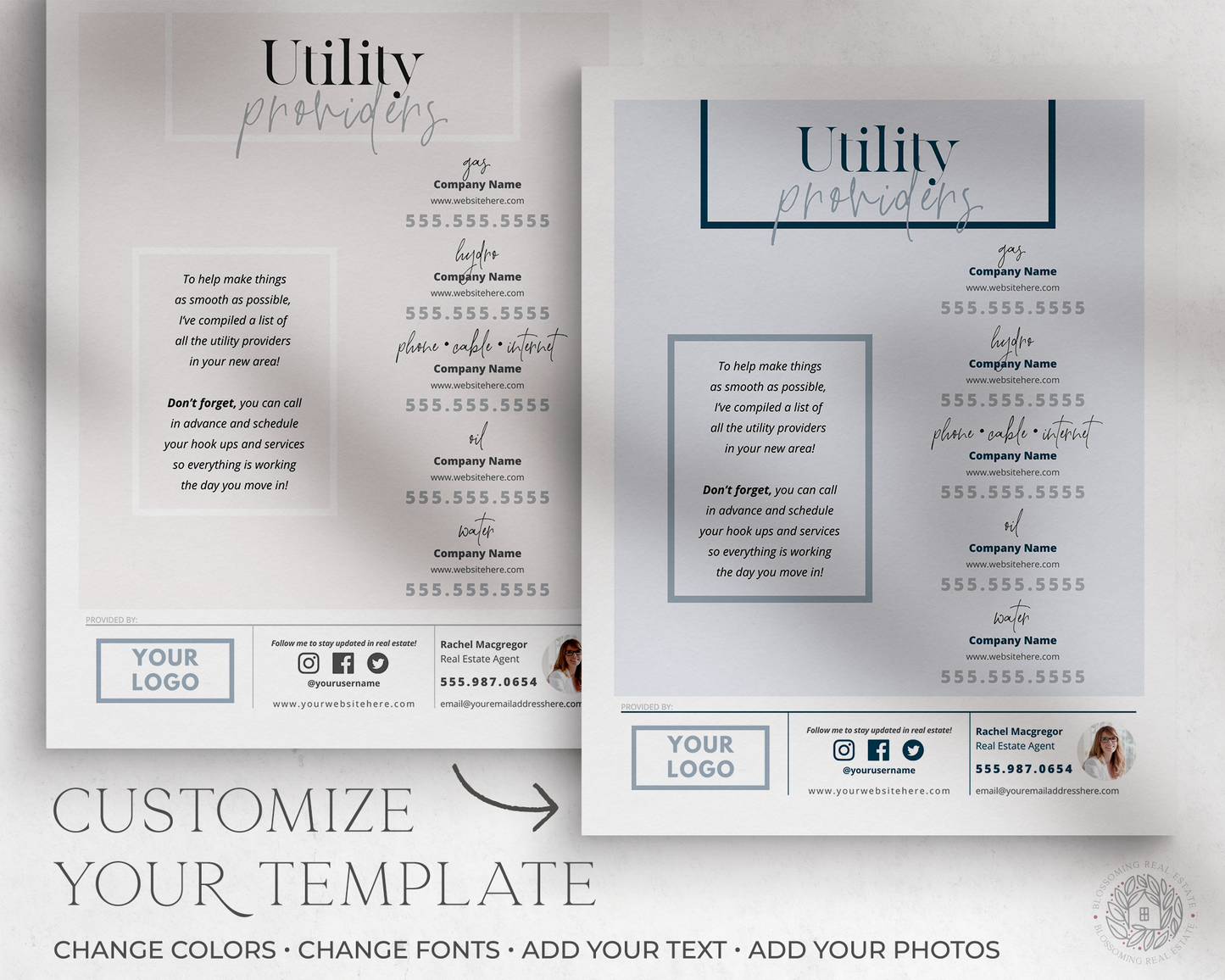 Utility Providers Flyer