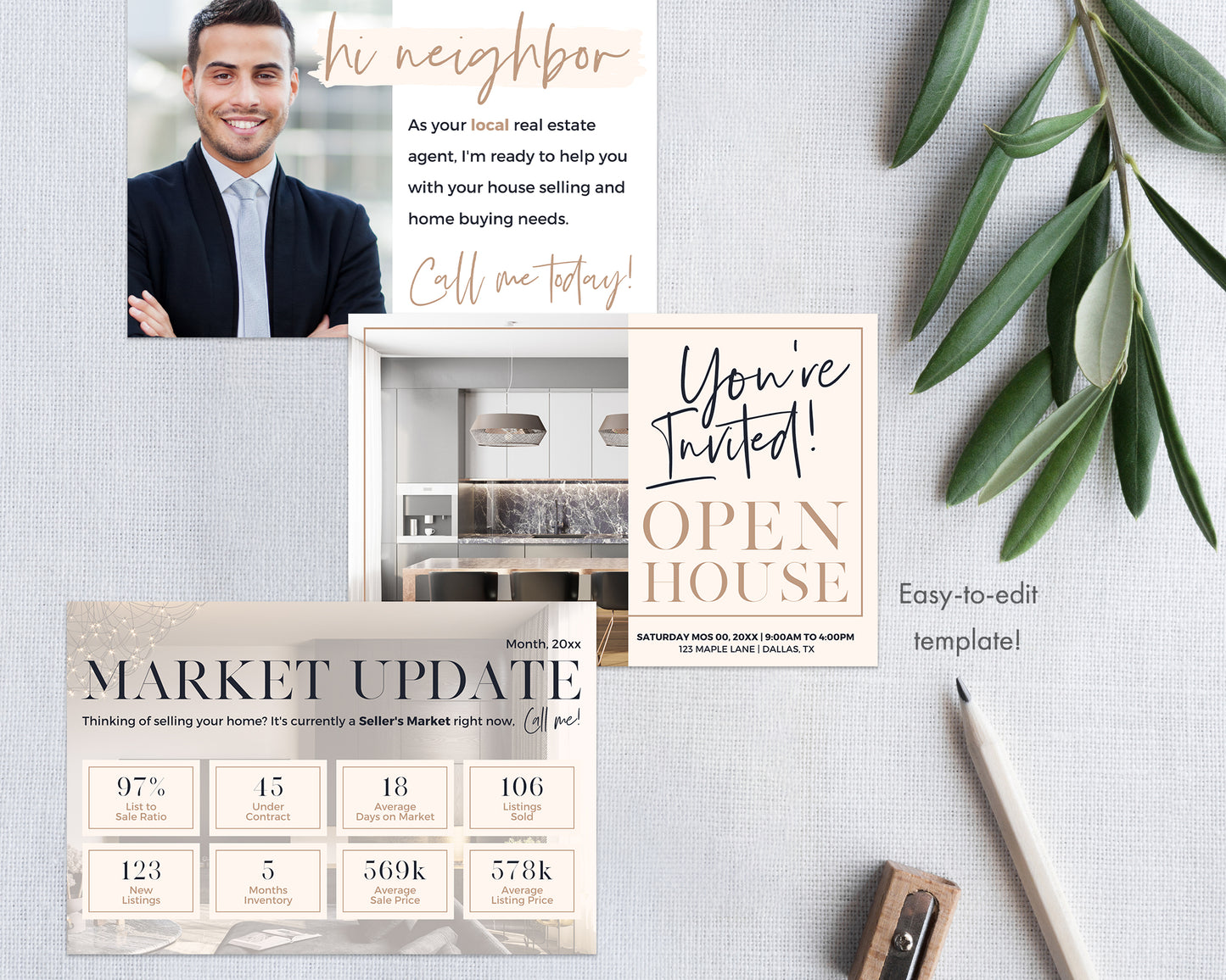 50 Real Estate Marketing Postcards