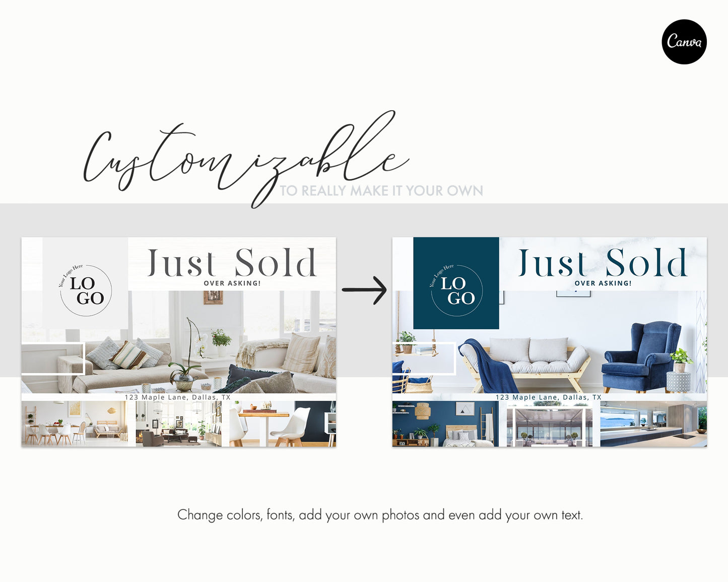 Real Estate Postcard | Just Sold