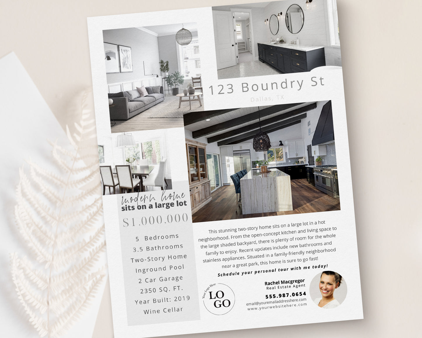 Property Feature Sheet Single-Sided
