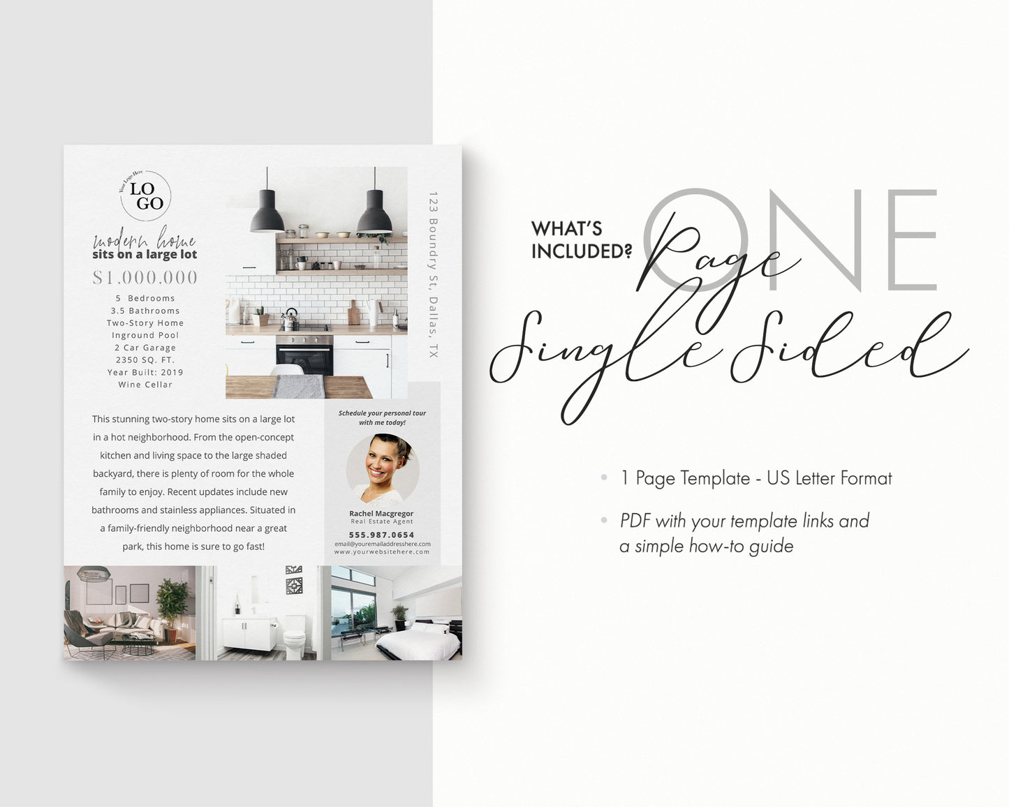 Property Feature Sheet Single-Sided