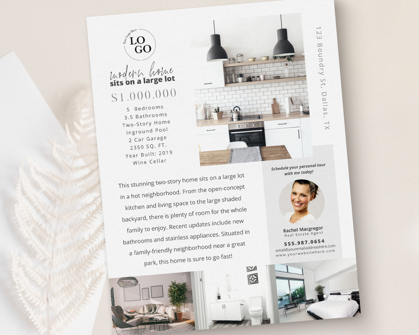 Property Feature Sheet Single-Sided