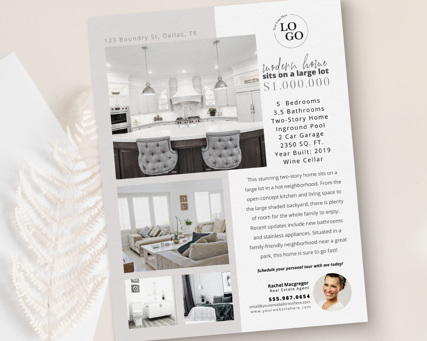 Property Feature Sheet Single-Sided