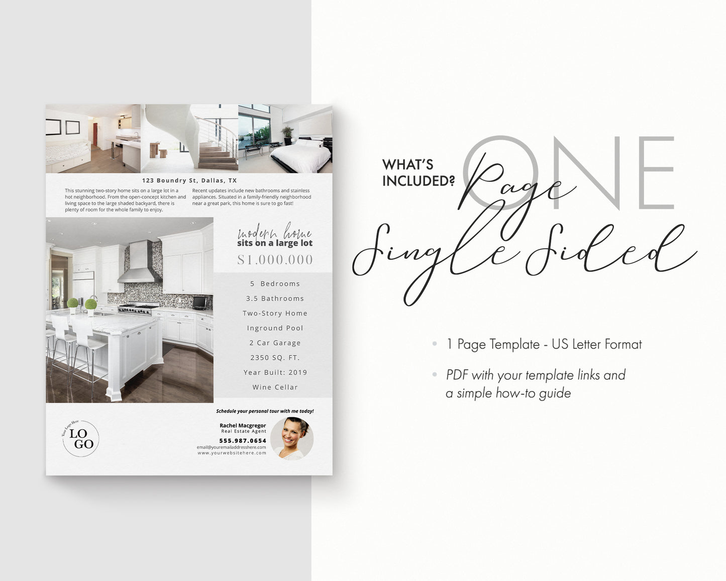 Property Feature Sheet Single-Sided