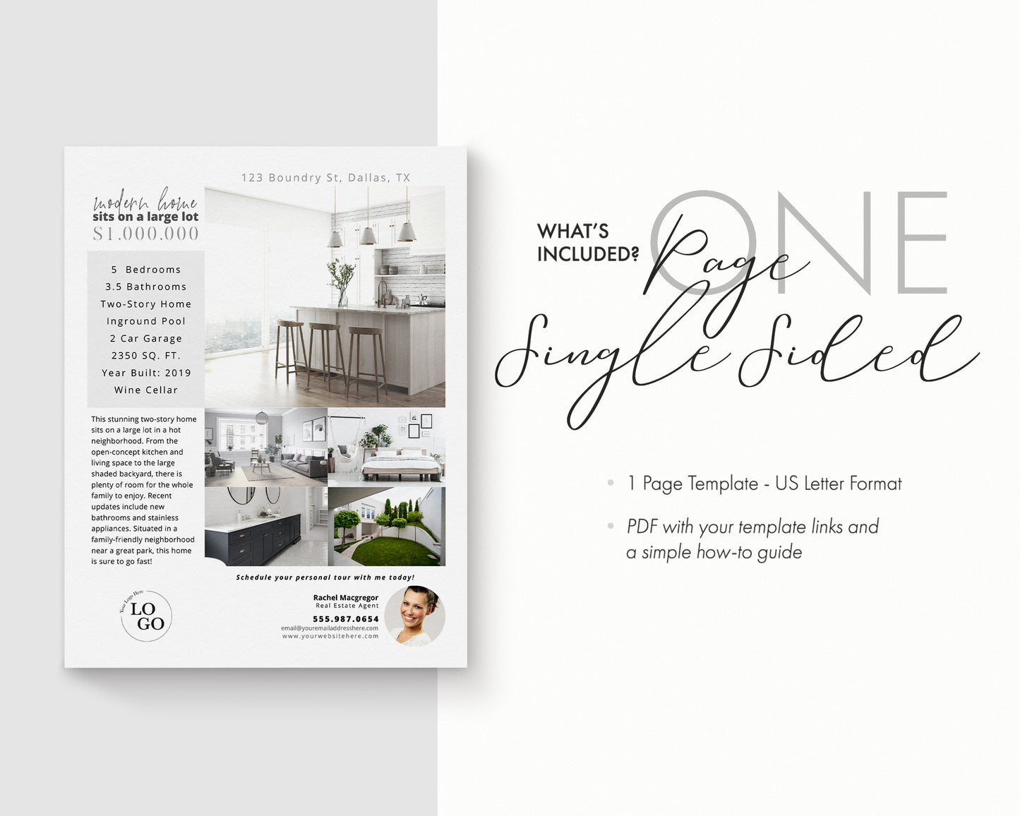Property Feature Sheet Single-Sided