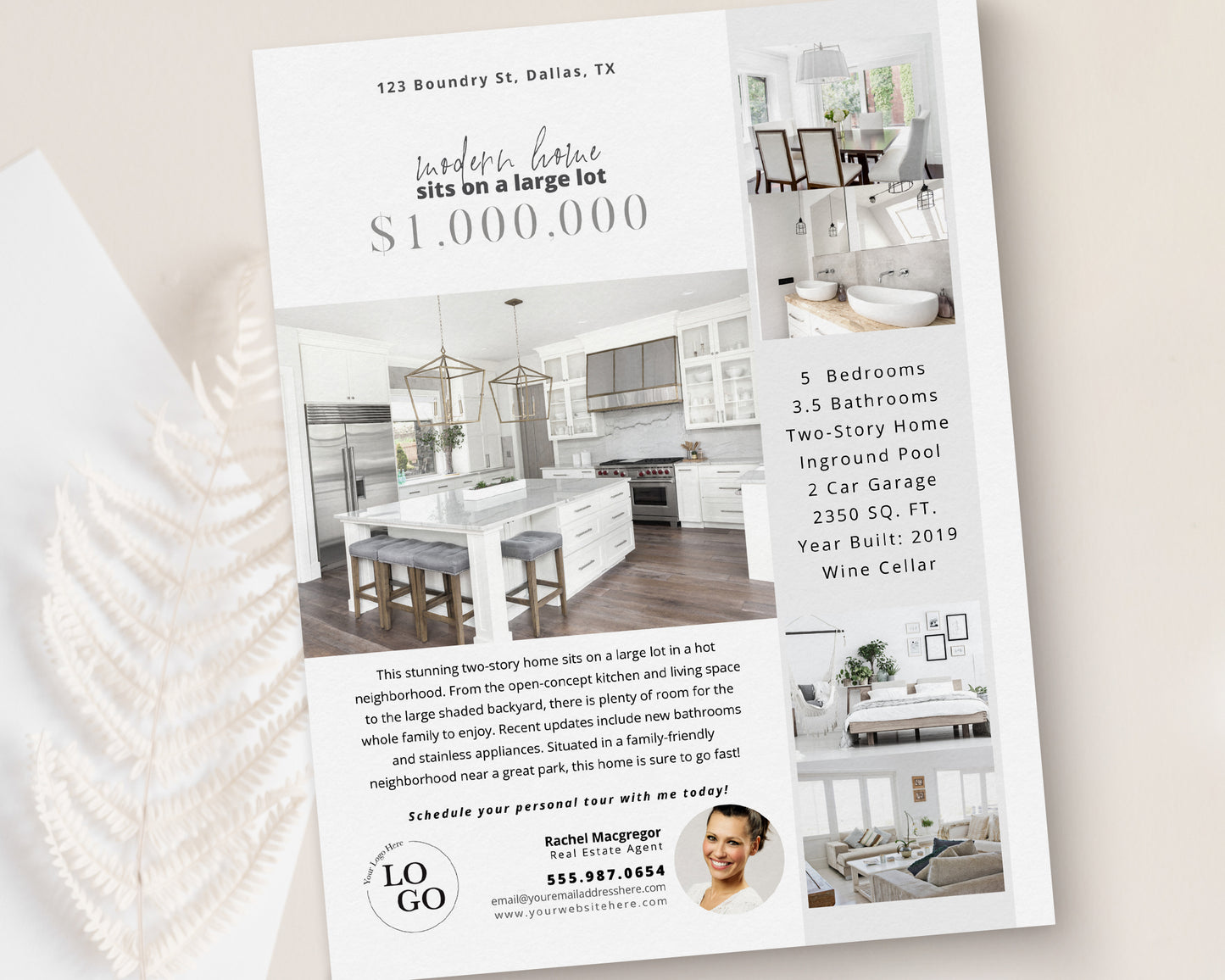 Property Feature Sheet Single-Sided