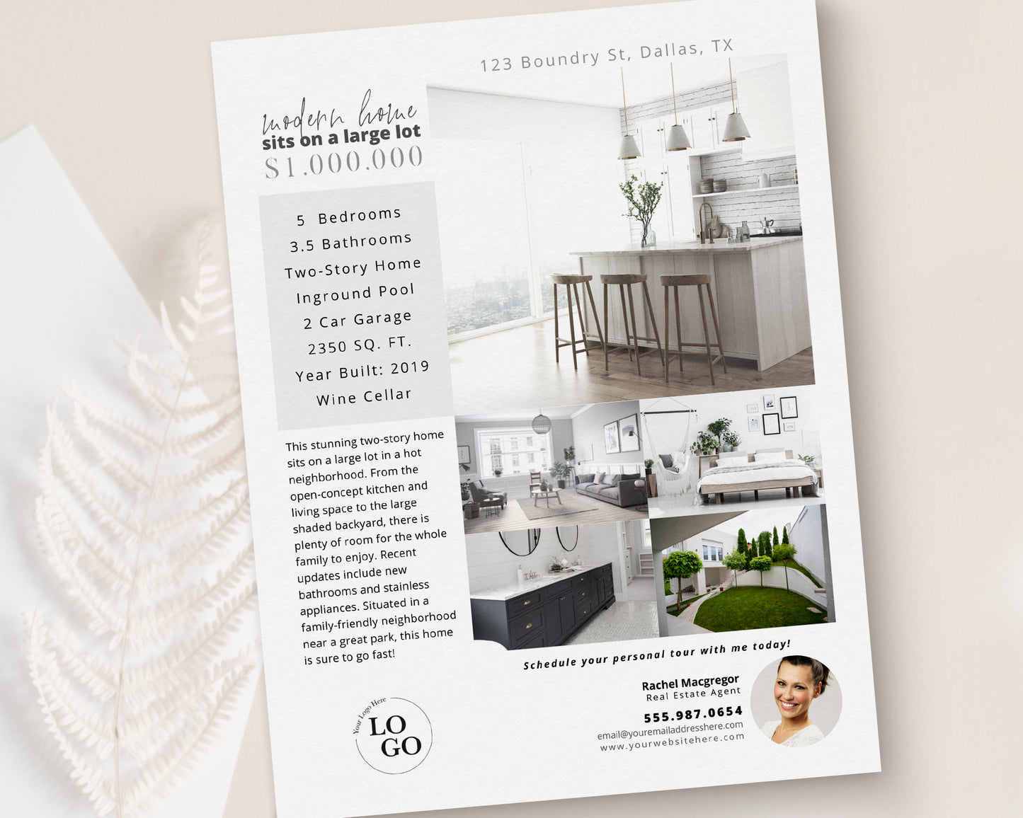 Property Feature Sheet Single-Sided