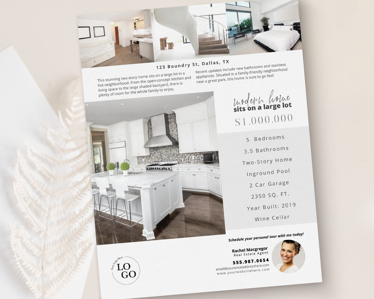 Property Feature Sheet Single-Sided