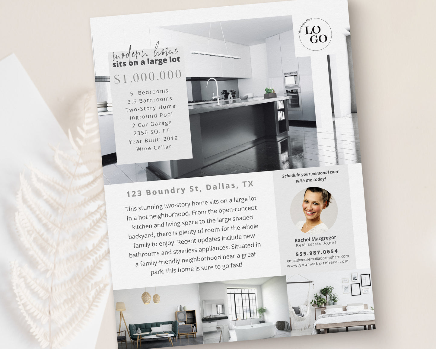 Property Feature Sheet Single-Sided