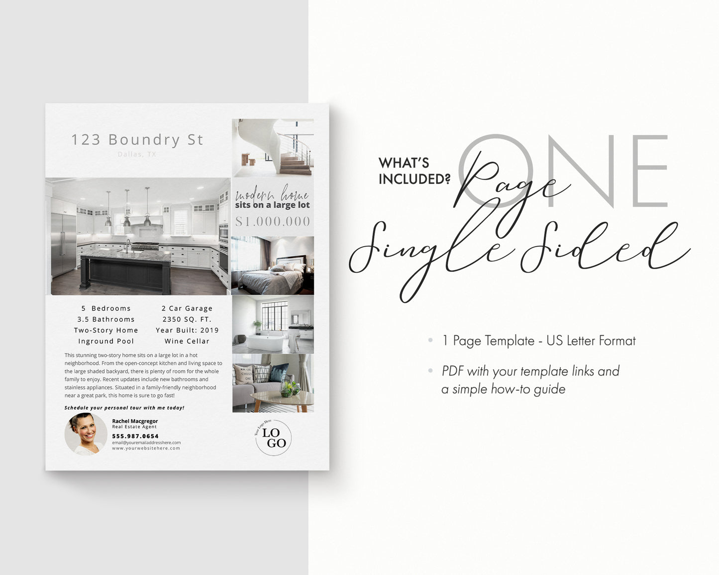 Property Feature Sheet Single-Sided