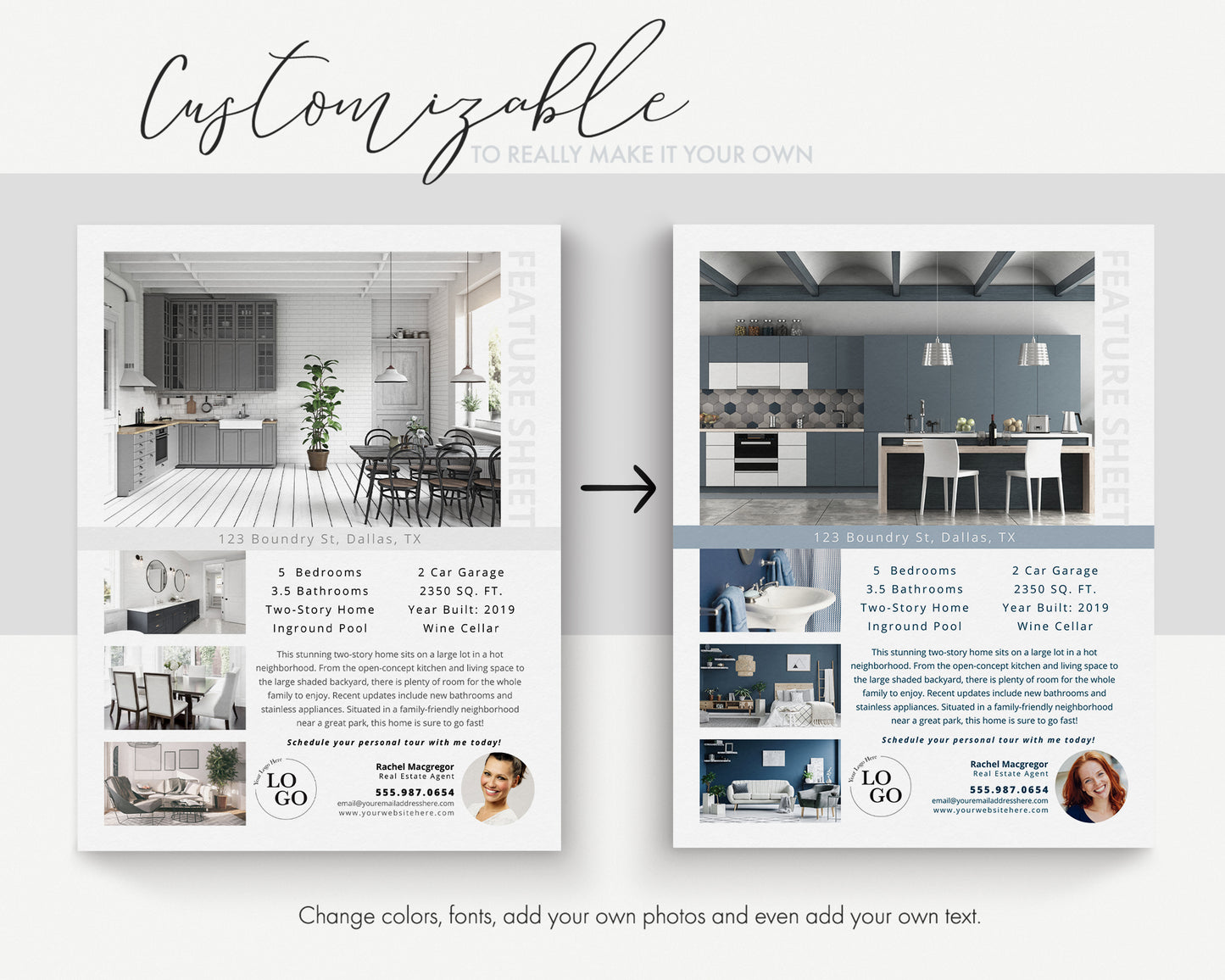 Property Feature Sheet Single-Sided