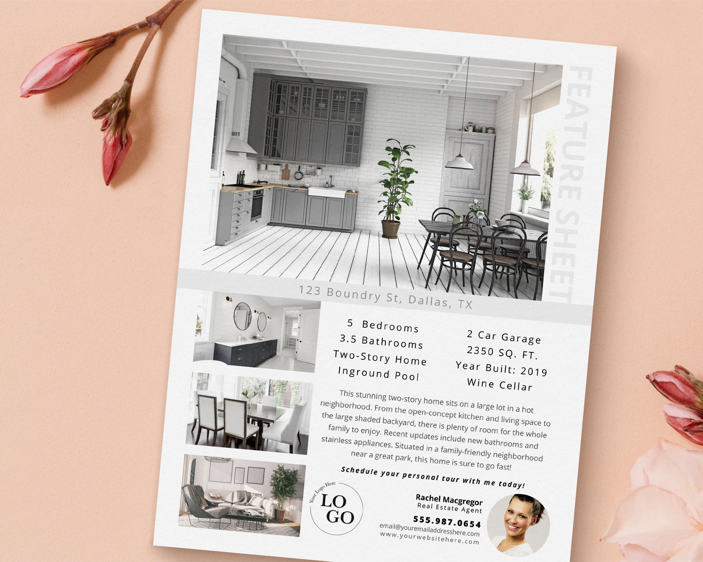 Property Feature Sheet Single-Sided