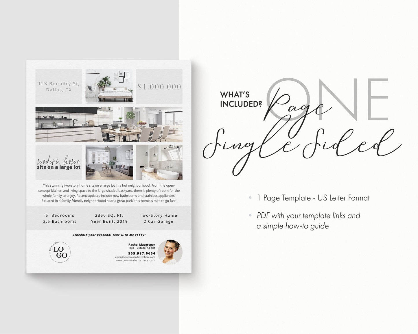 Property Feature Sheet Single-Sided