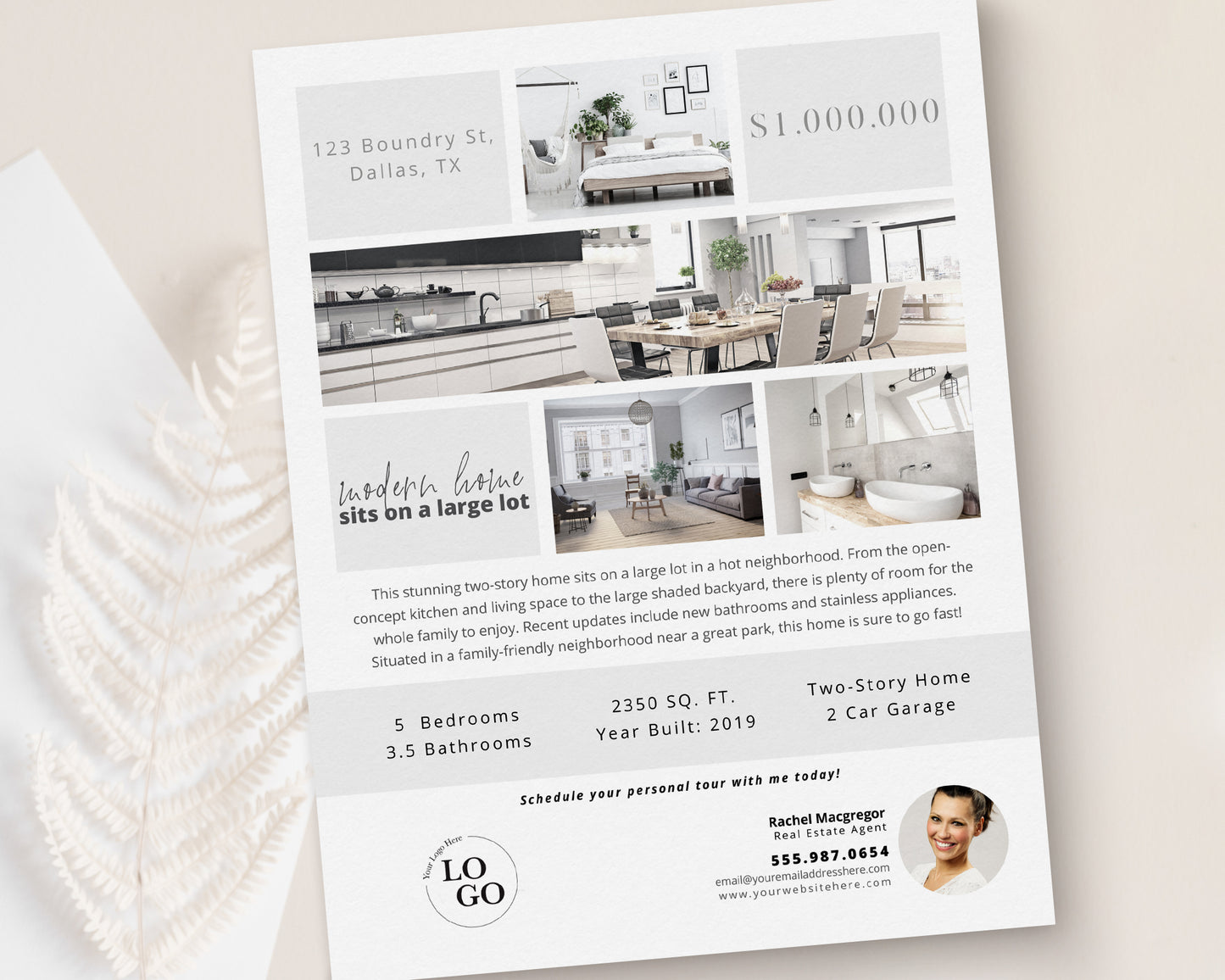 Property Feature Sheet Single-Sided