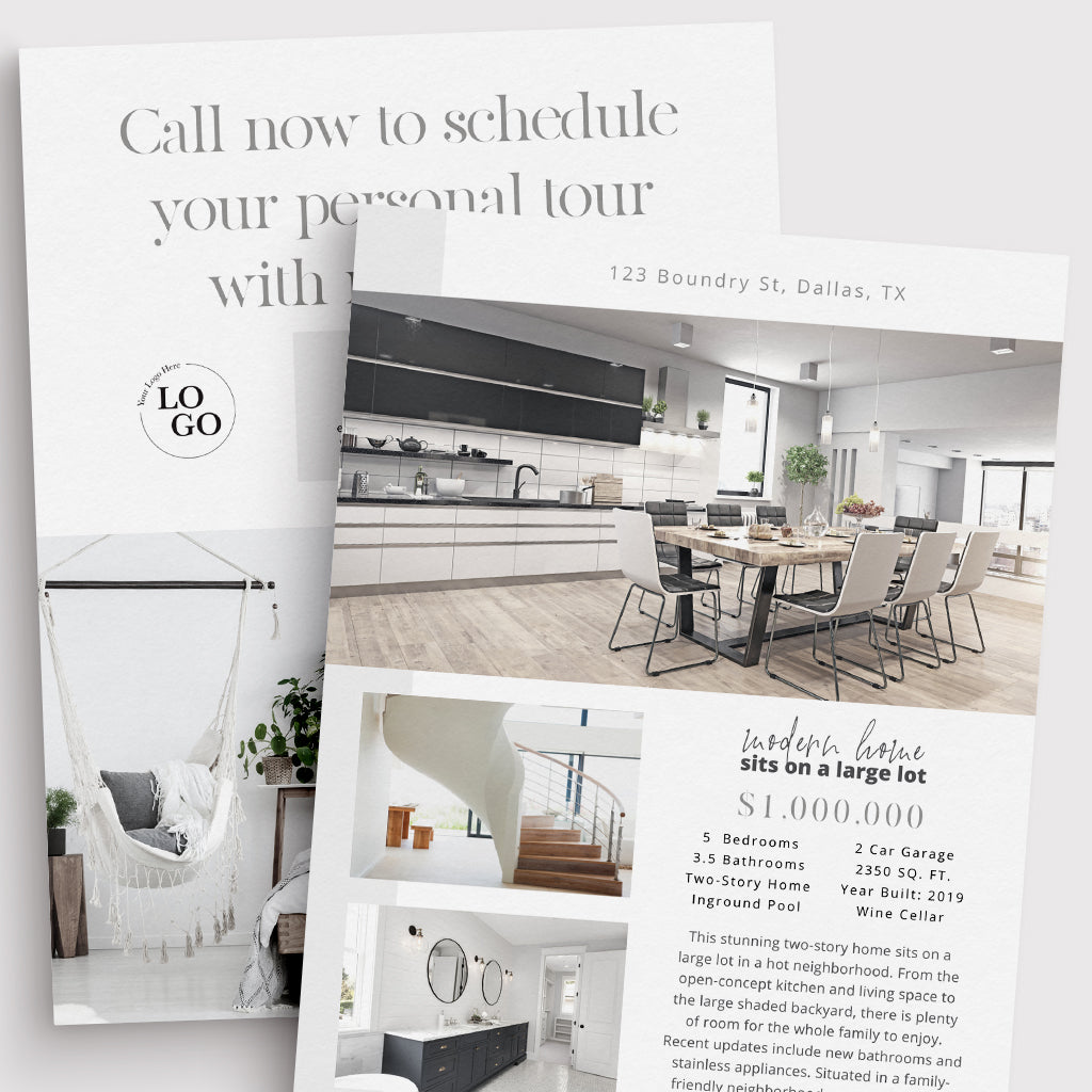 Double-Sided Property Feature Sheet