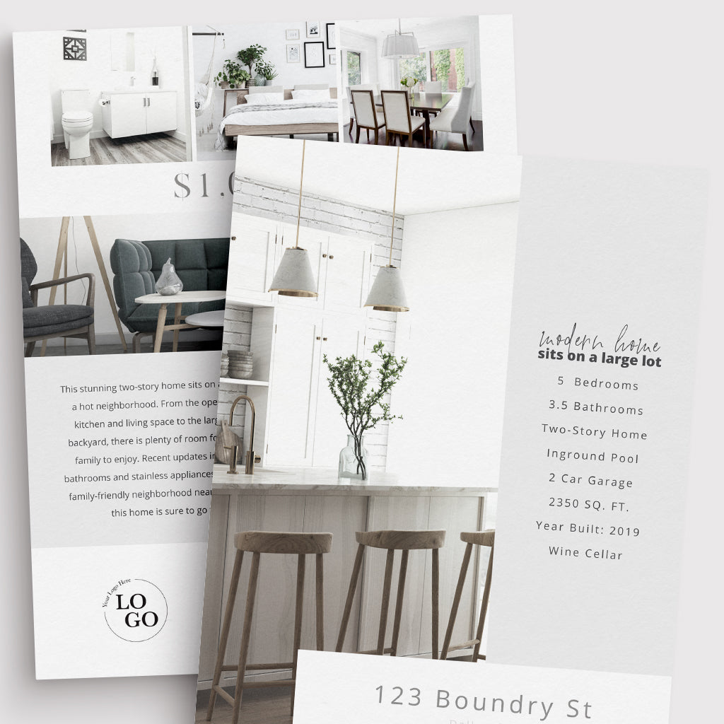 Double-Sided Property Feature Sheet