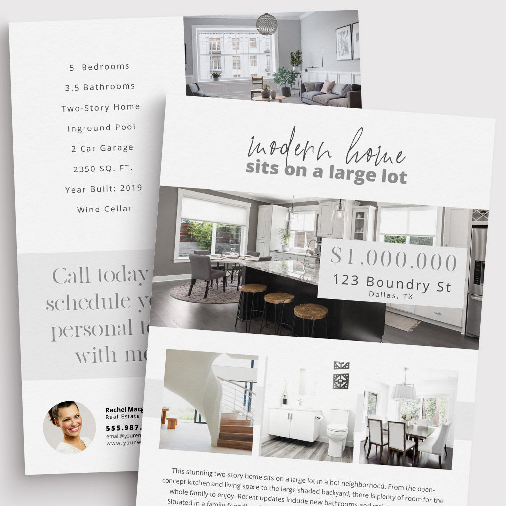 Double-Sided Property Feature Sheet