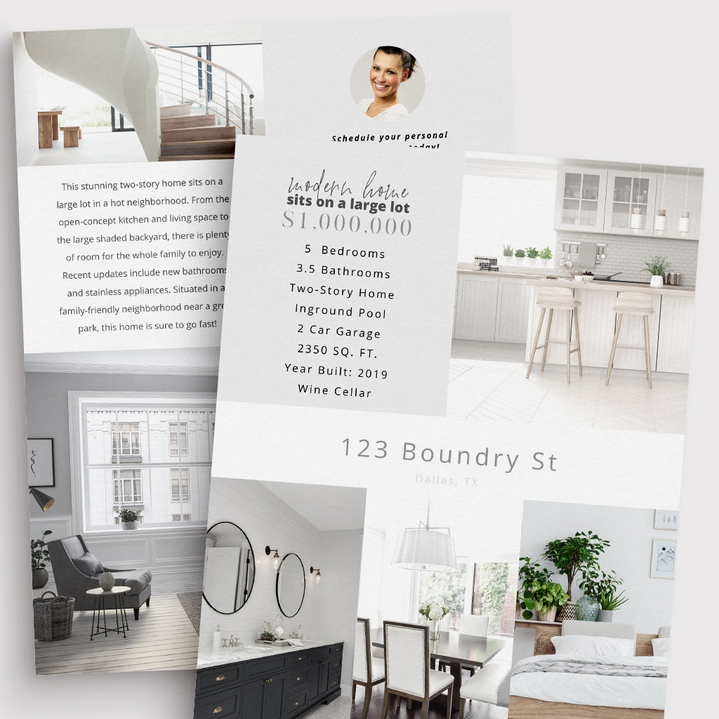 Double-Sided Property Feature Sheet