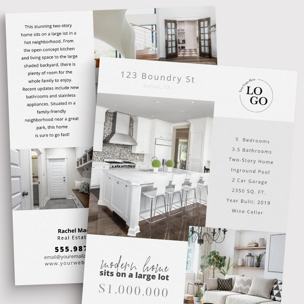 Double-Sided Property Feature Sheet