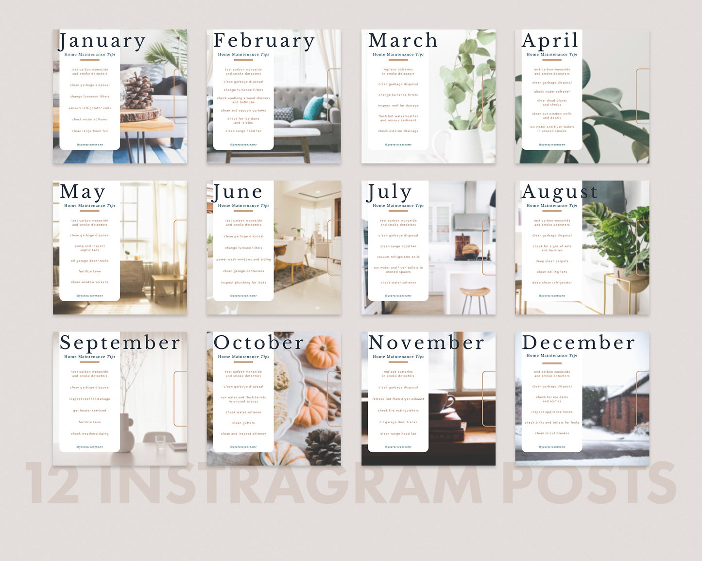 24 Home Maintenance Instagram Post and Story Tips