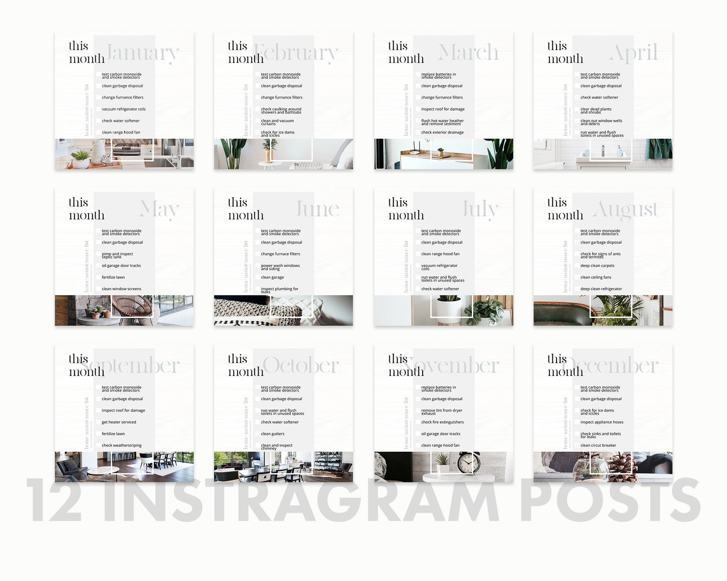 24 Home Maintenance Instagram Post and Story Tips