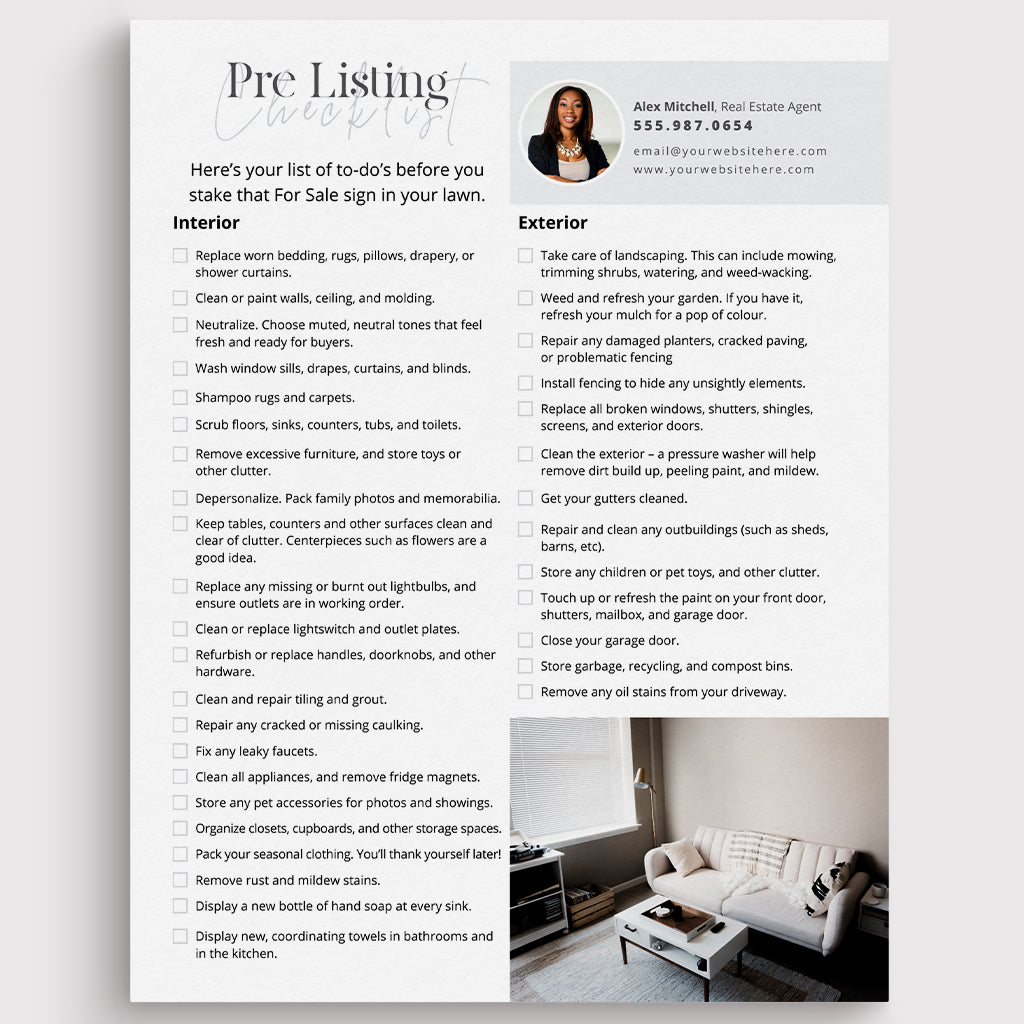 Pre Listing Checklist
