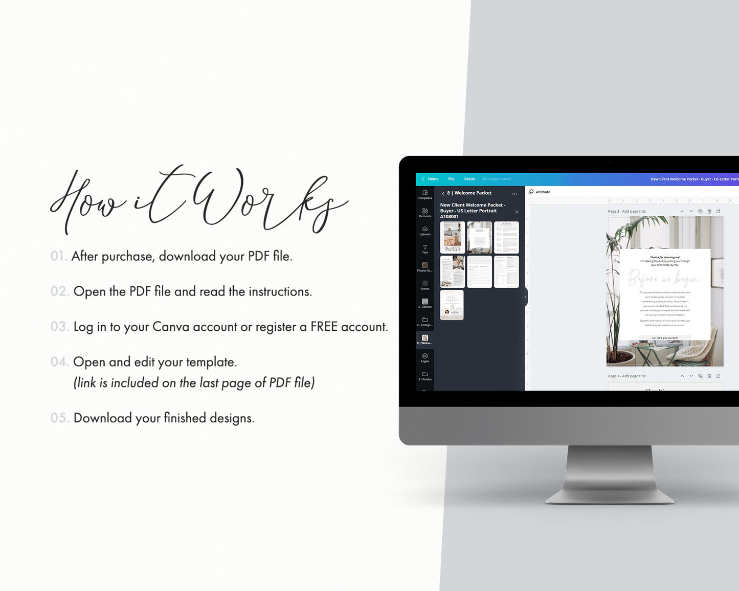 New Client Buyer Welcome Packet
