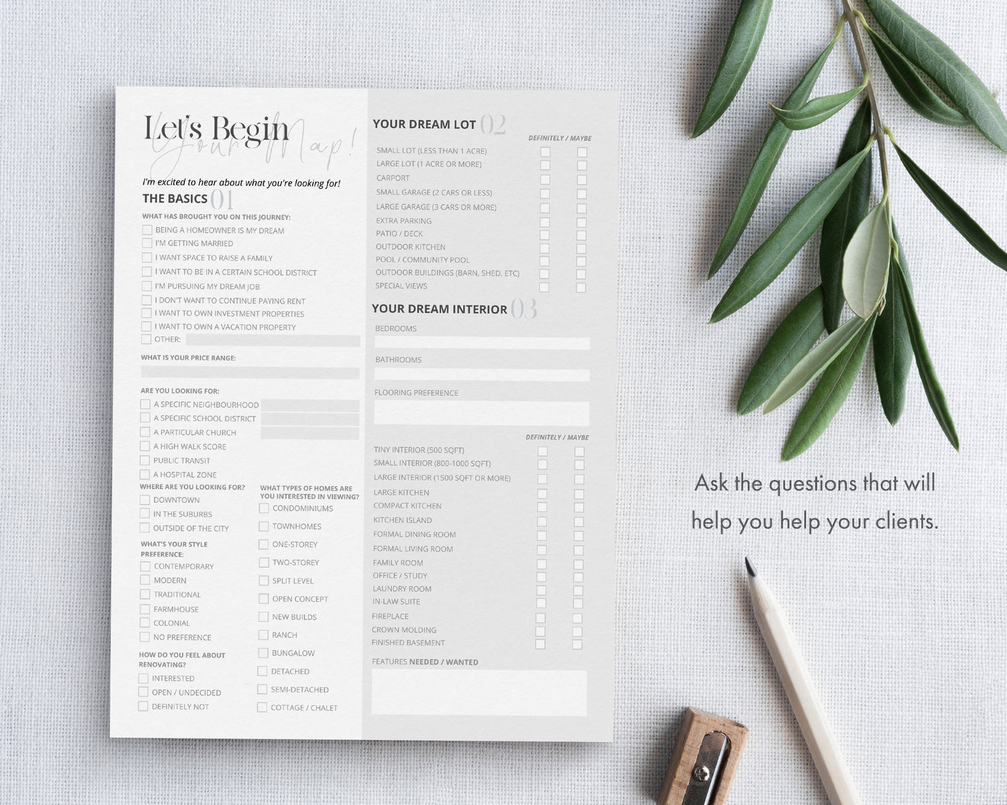 New Client Buyer Welcome Packet