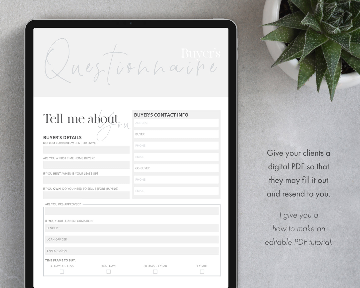 New Client Buyer Welcome Packet
