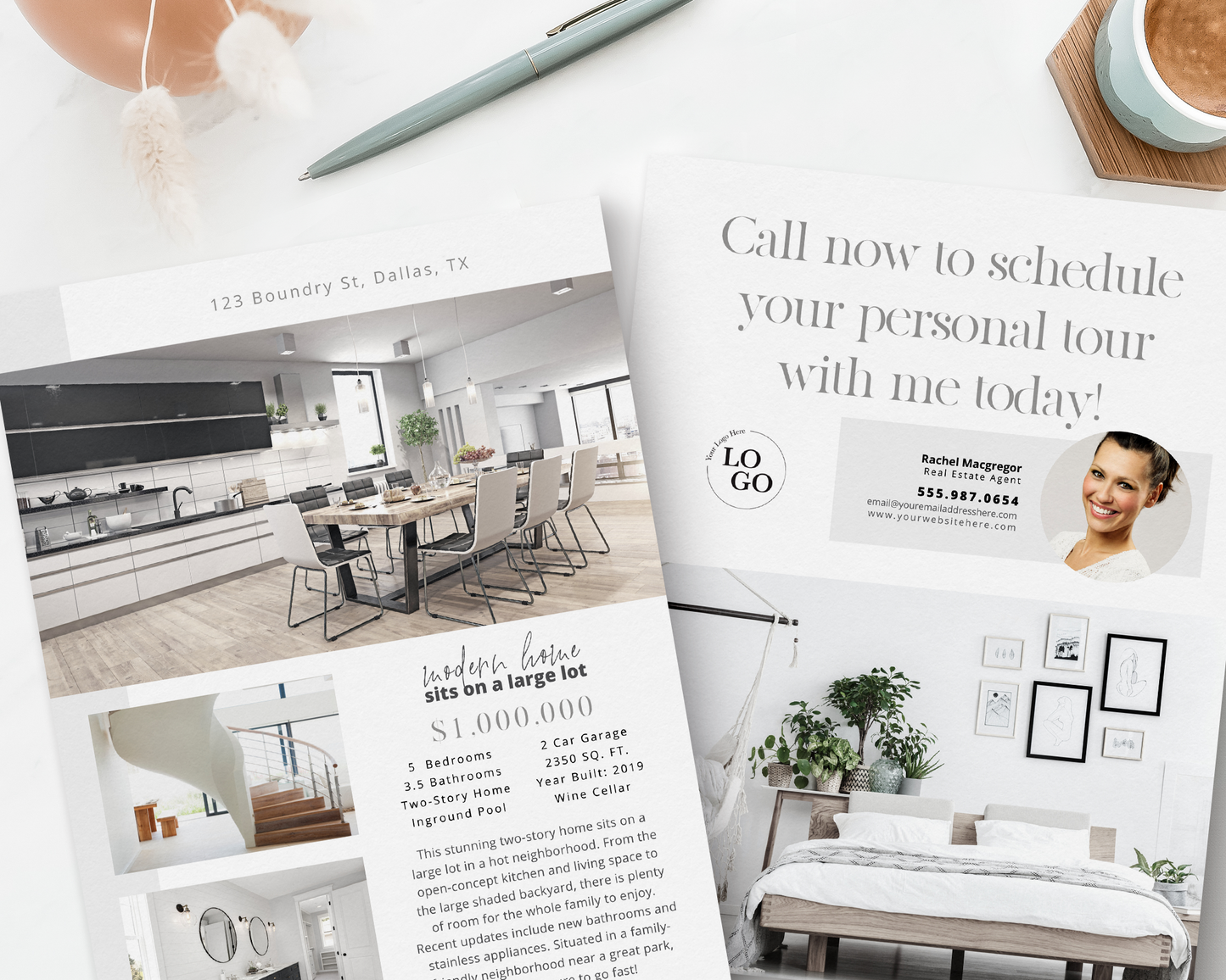 Double-Sided Property Feature Sheet