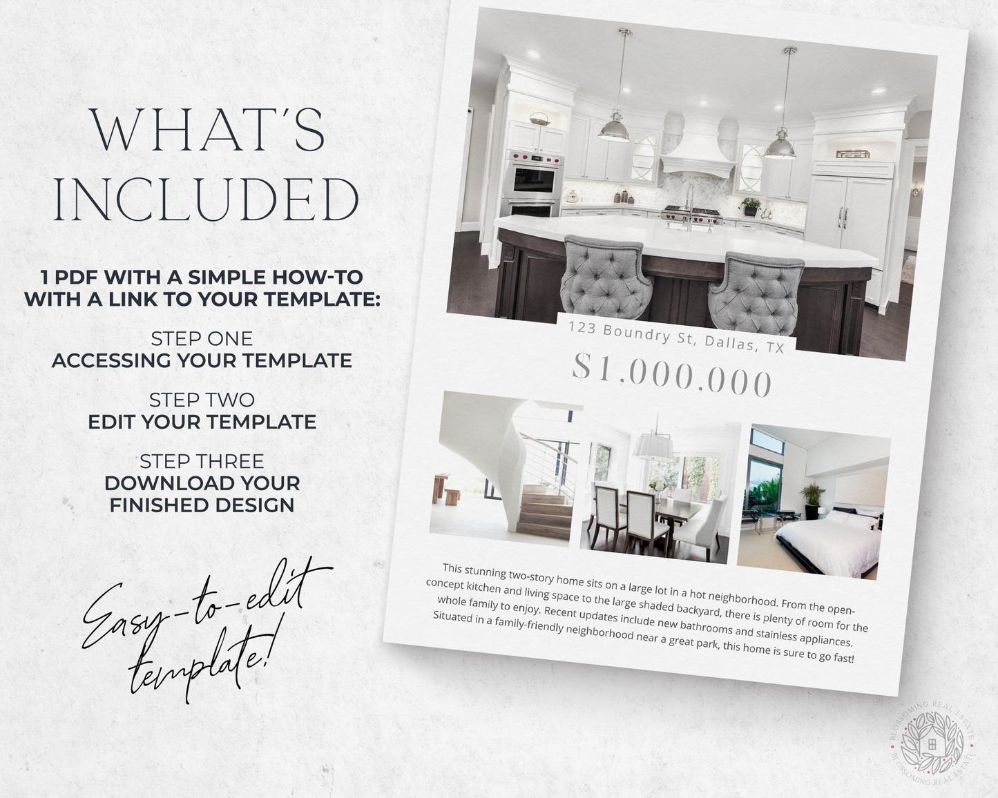 Double-Sided Property Feature Sheet