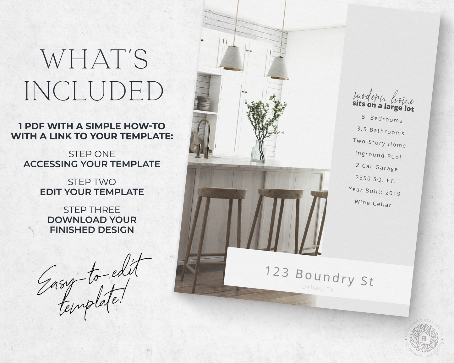 Double-Sided Property Feature Sheet