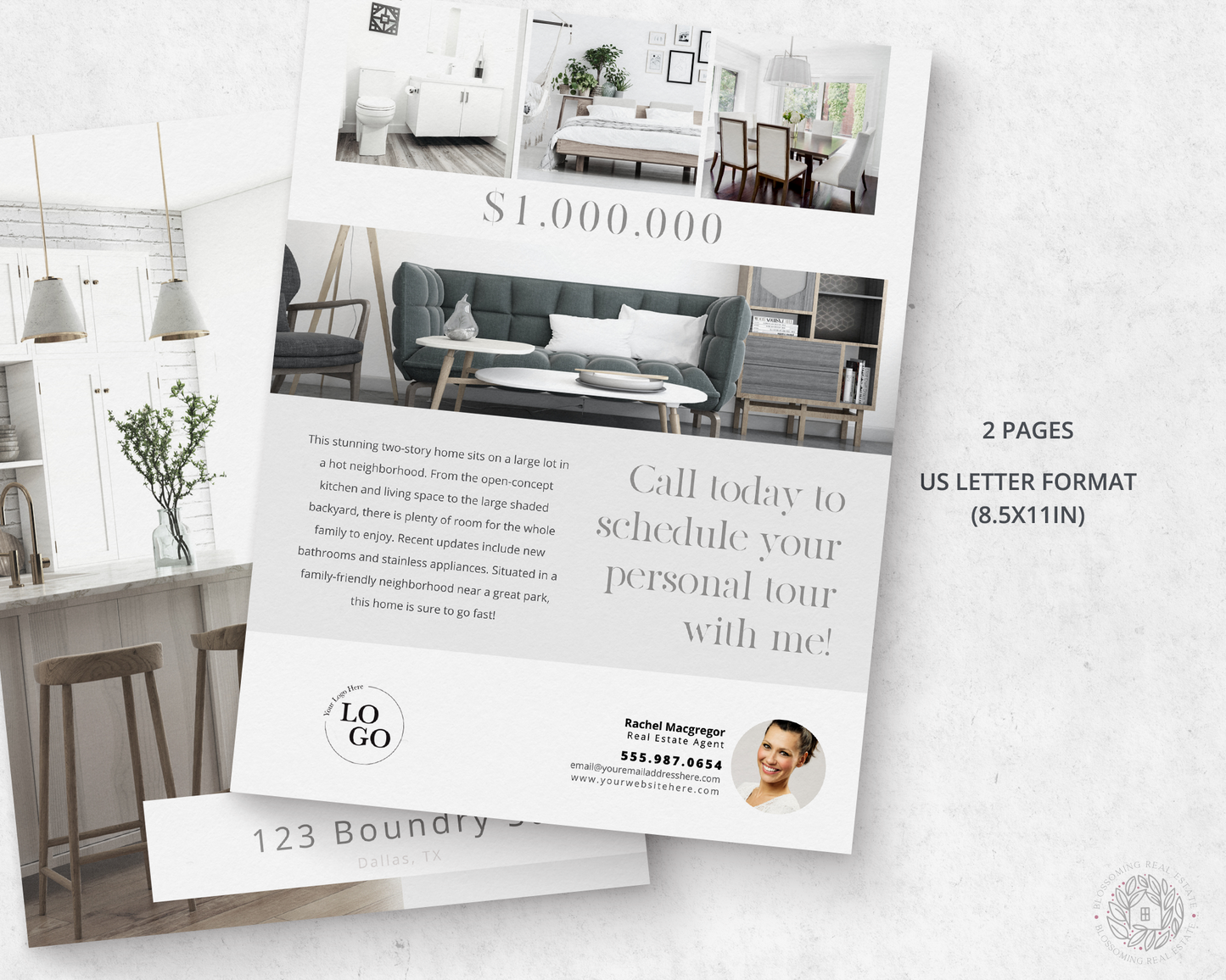 Double-Sided Property Feature Sheet